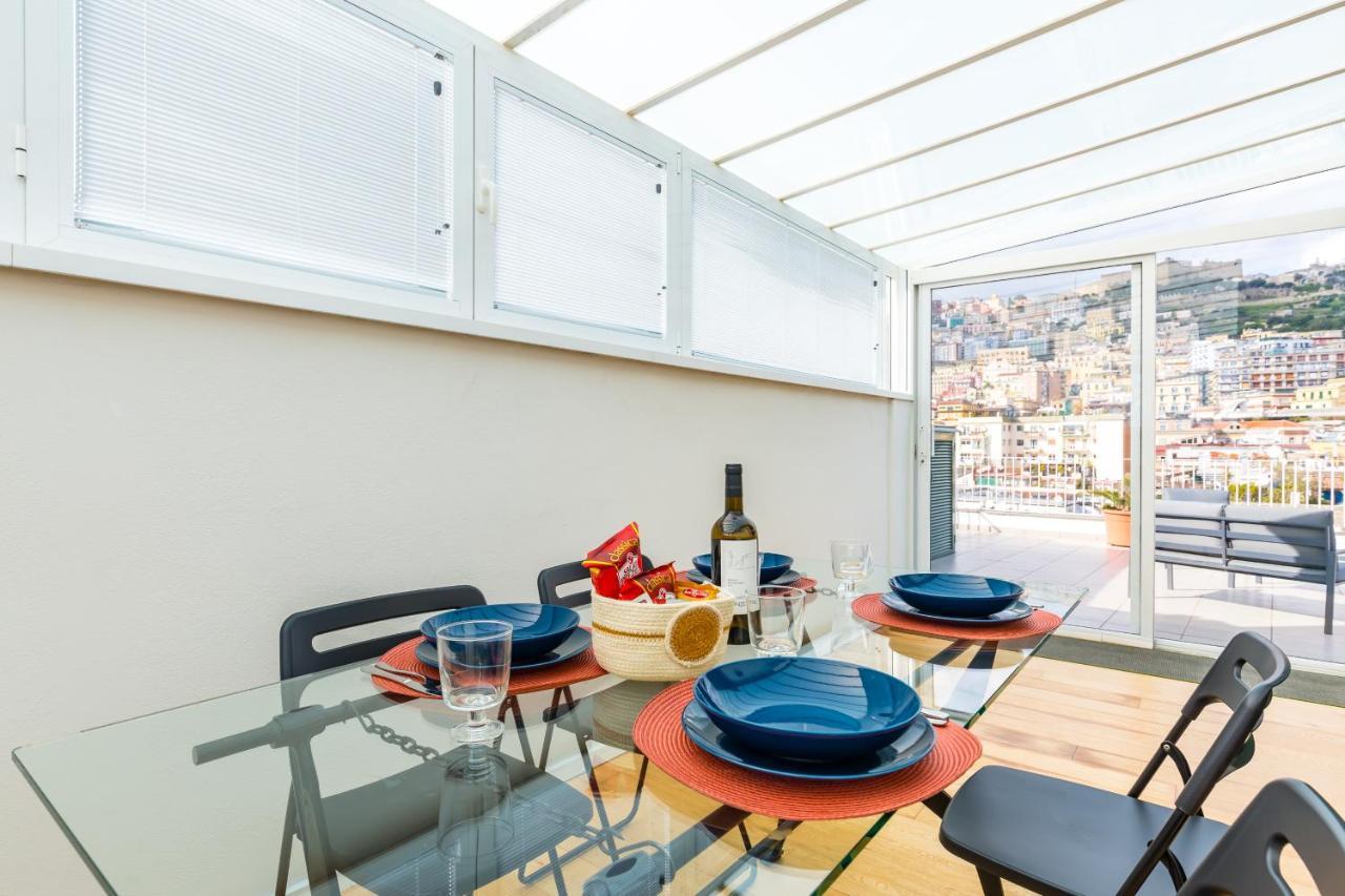 Seaview Terrace 360°& Elegant Loft Nápoles Exterior foto