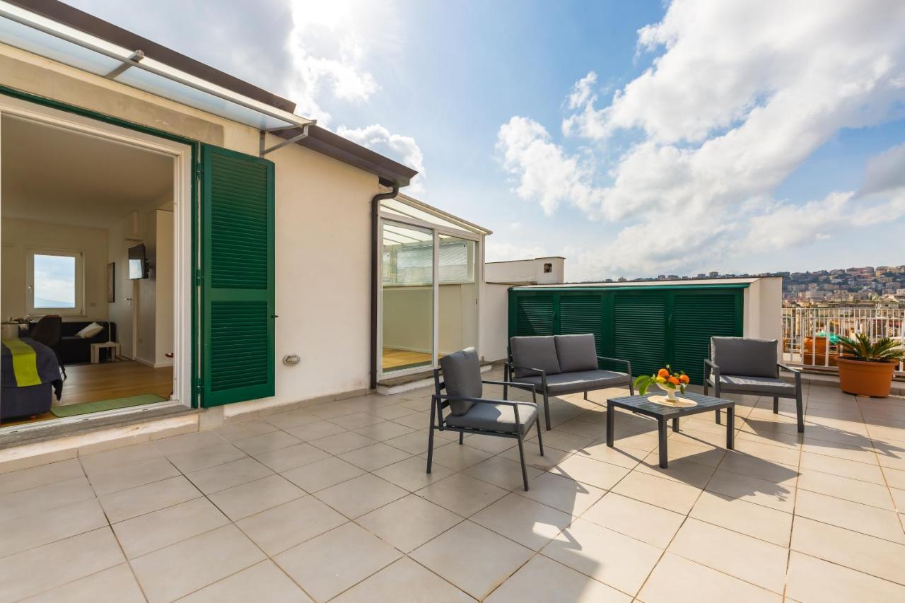 Seaview Terrace 360°& Elegant Loft Nápoles Exterior foto