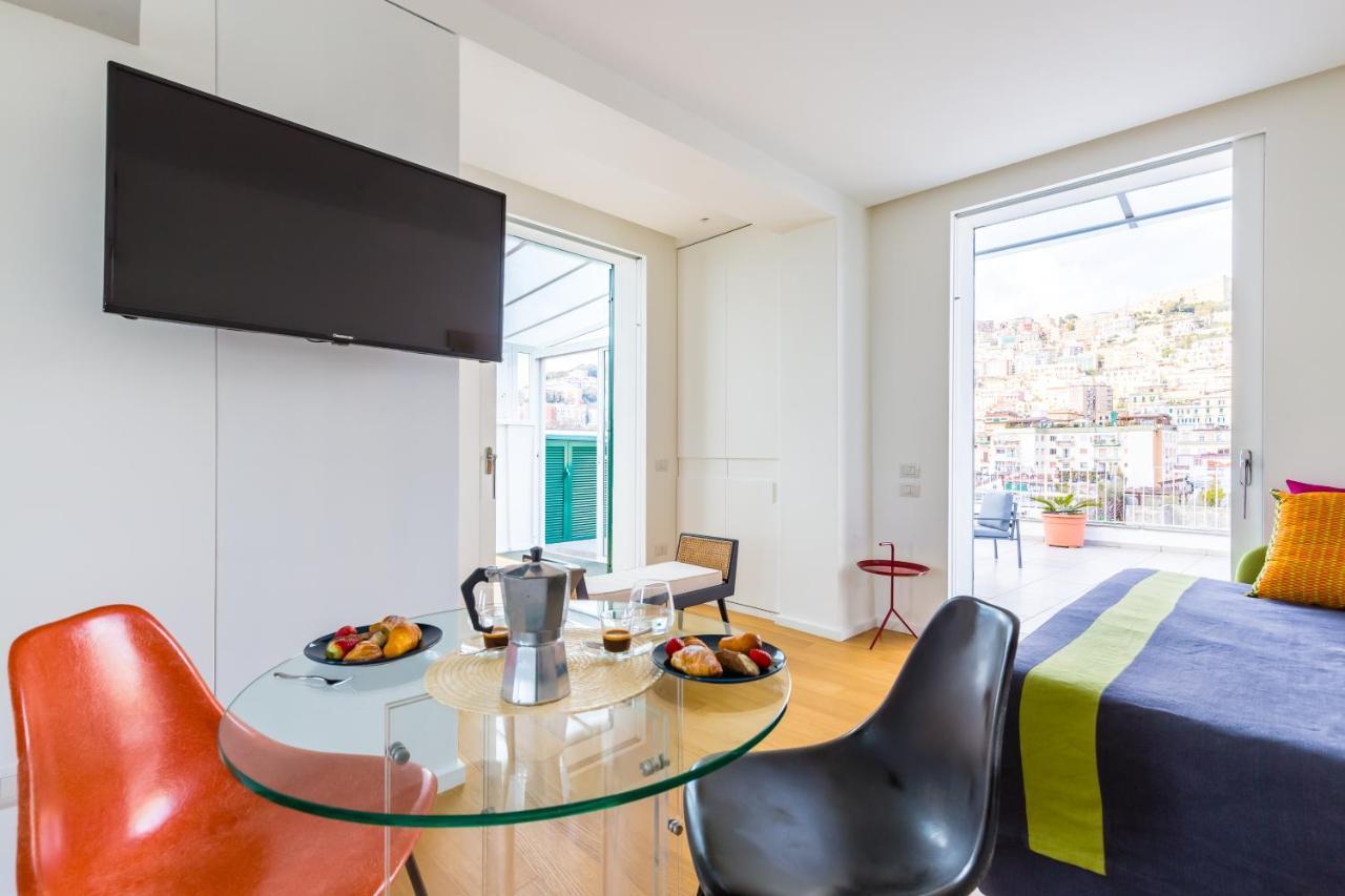 Seaview Terrace 360°& Elegant Loft Nápoles Exterior foto