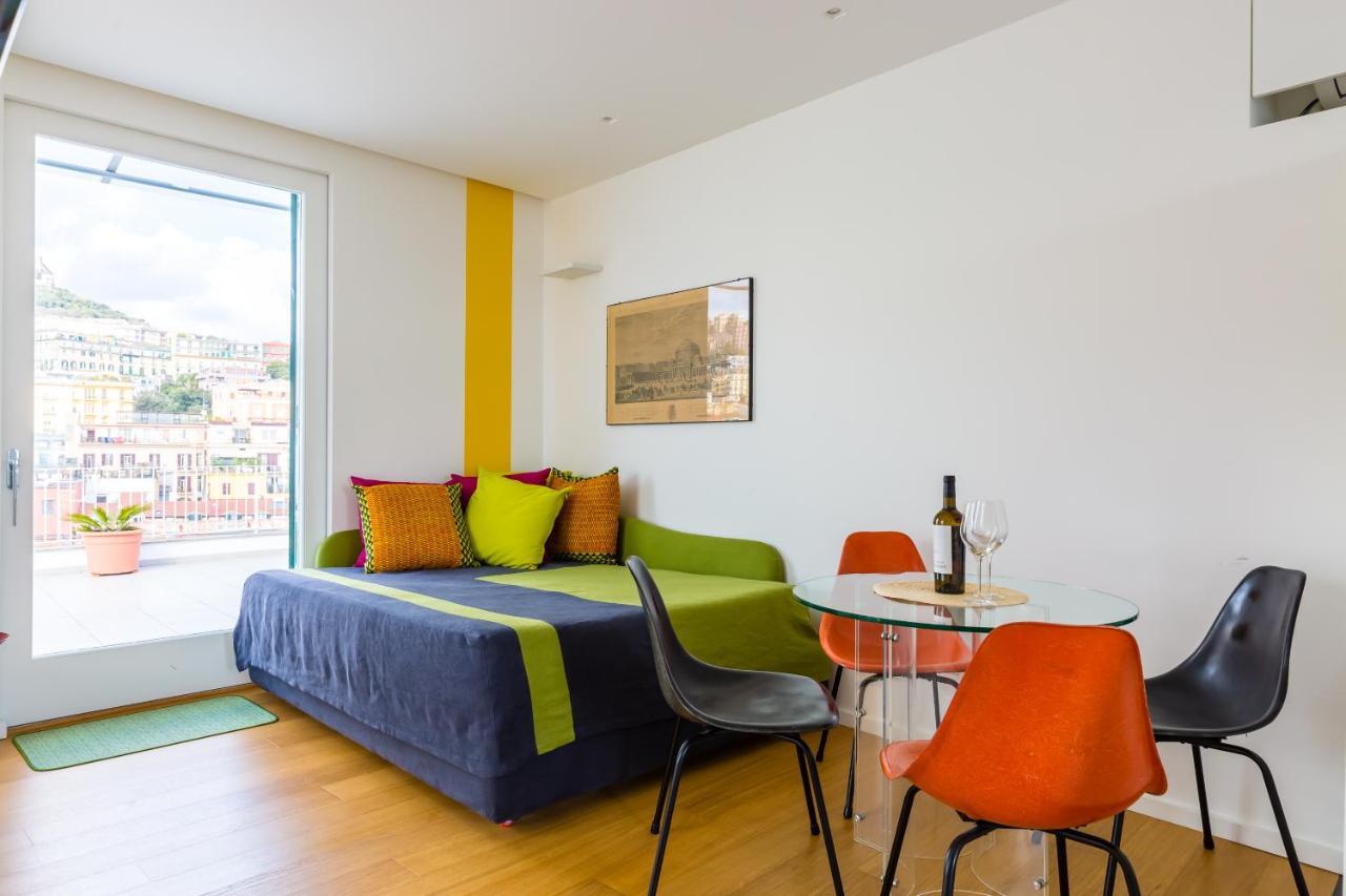 Seaview Terrace 360°& Elegant Loft Nápoles Exterior foto