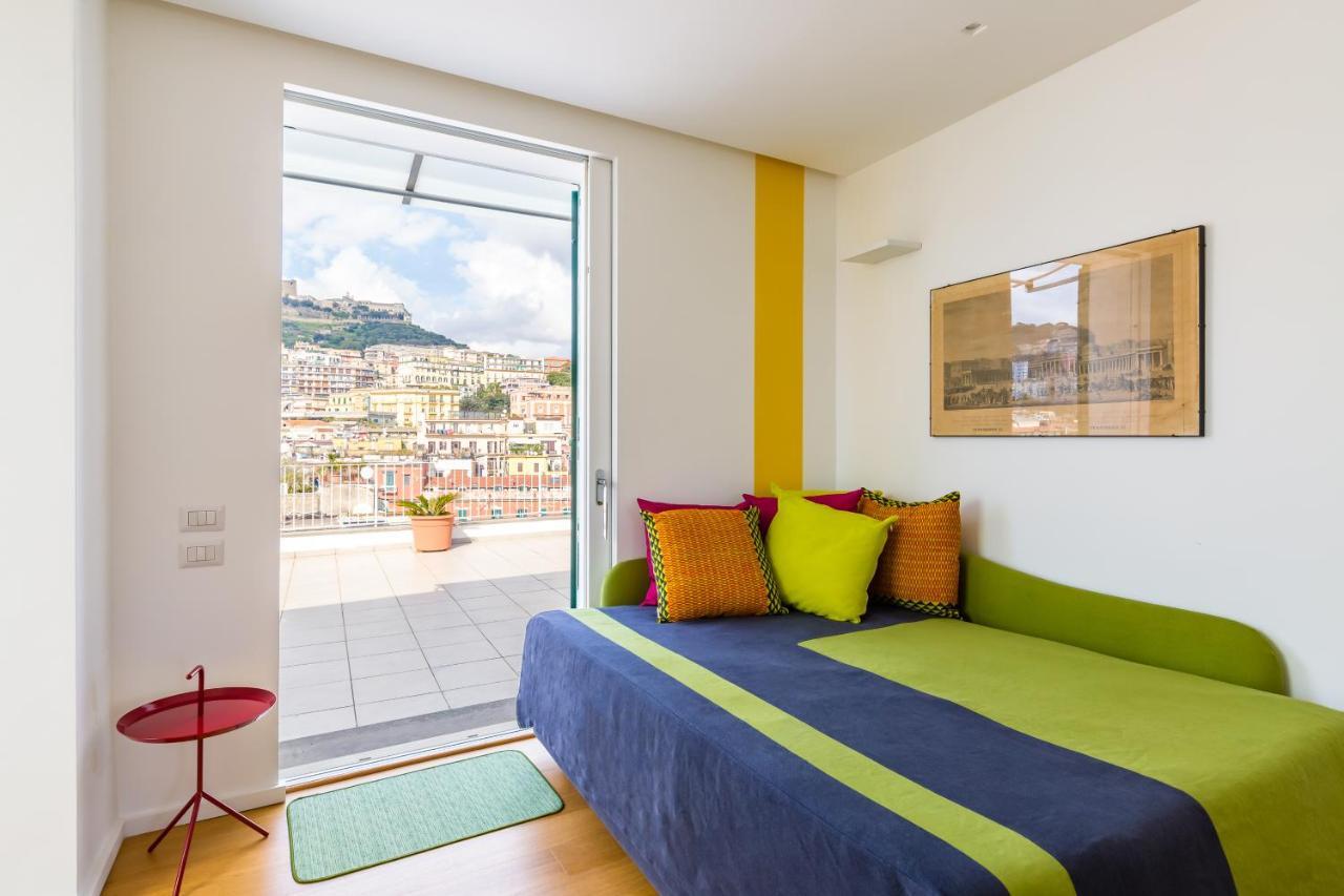 Seaview Terrace 360°& Elegant Loft Nápoles Exterior foto