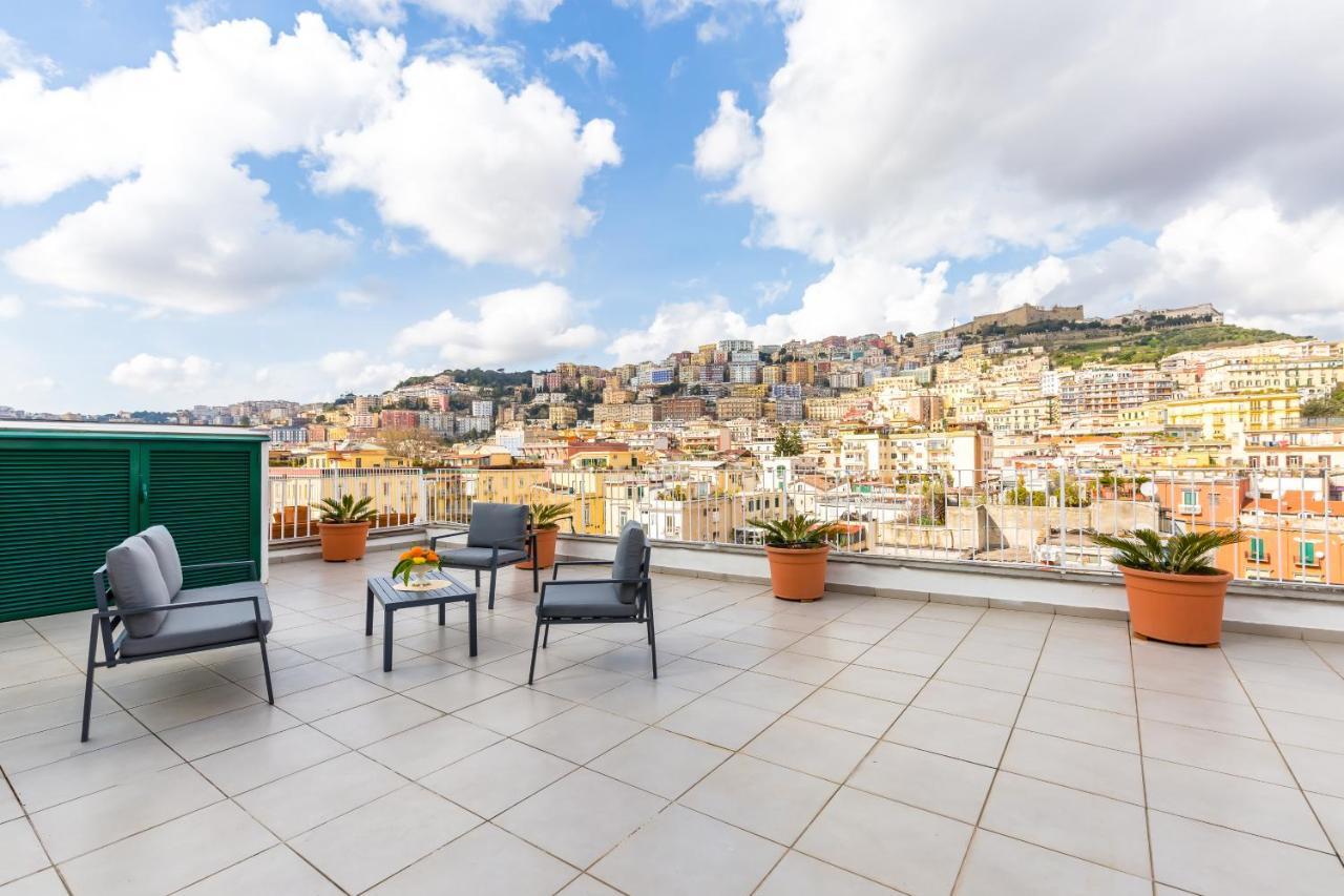 Seaview Terrace 360°& Elegant Loft Nápoles Exterior foto