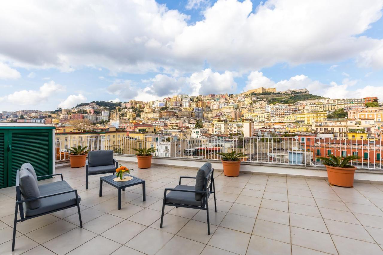 Seaview Terrace 360°& Elegant Loft Nápoles Exterior foto