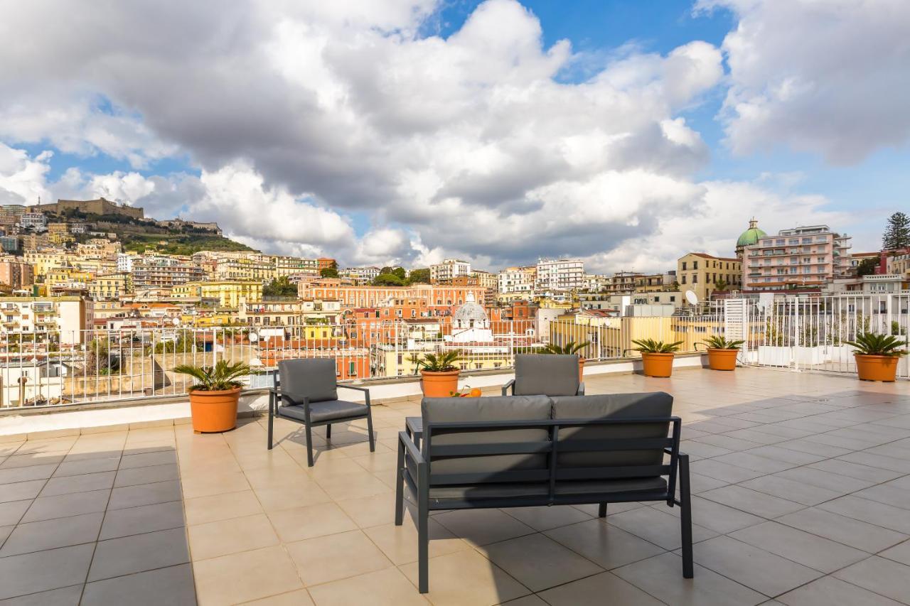 Seaview Terrace 360°& Elegant Loft Nápoles Exterior foto